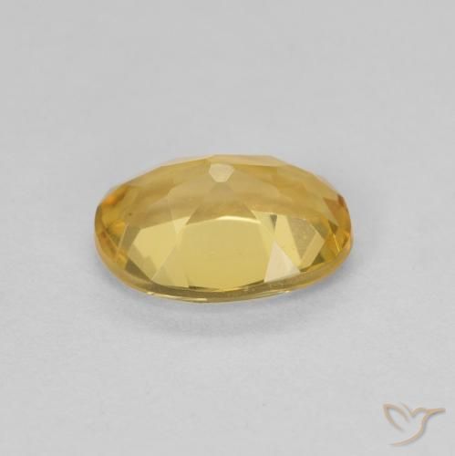 Berillo Giallo chiaro naturale da 1.12 ct, Ovale, VVS