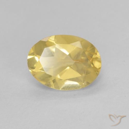 Berillo Giallo chiaro naturale da 1.17 ct, Ovale, VVS