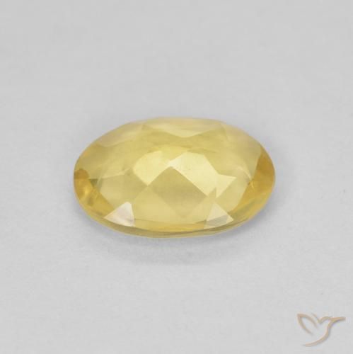 Berillo Giallo dorato chiaro naturale da 0.85 ct, Ovale, VVS