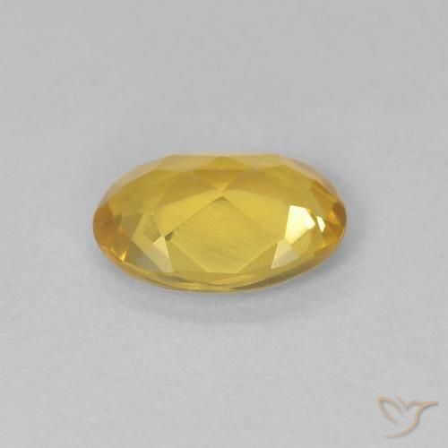 Berillo Giallo intenso naturale da 0.94 ct, Ovale, VVS