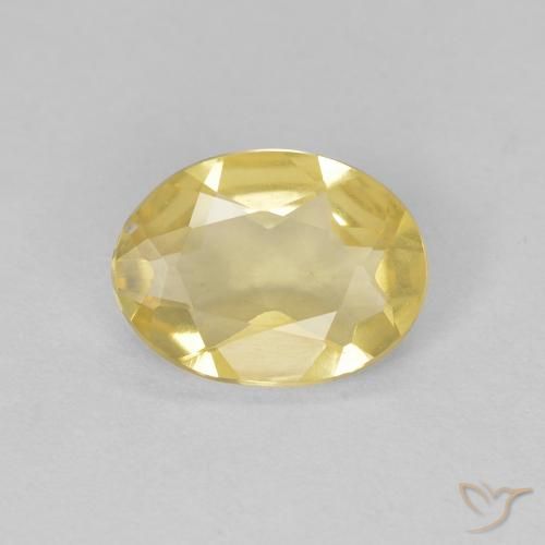 Berillo Oro chiaro naturale da 0.82 ct, Ovale, VVS
