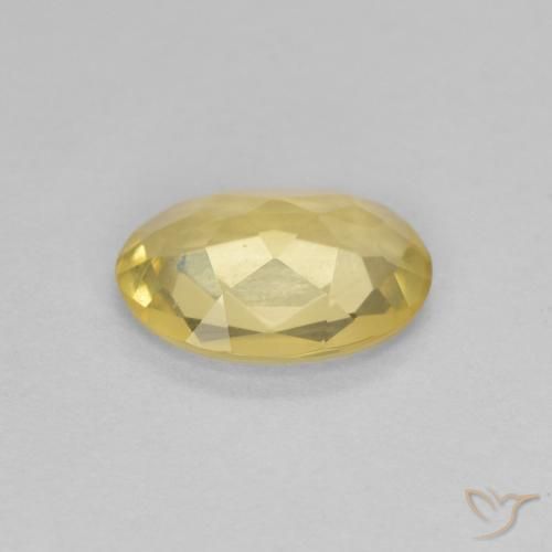 Berillo Oro chiaro naturale da 0.82 ct, Ovale, VVS