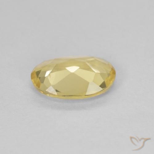 Berillo Oro chiaro naturale da 0.80 ct, Ovale, VVS