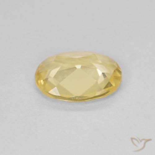 Berillo Oro chiaro naturale da 0.84 ct, Ovale, VVS