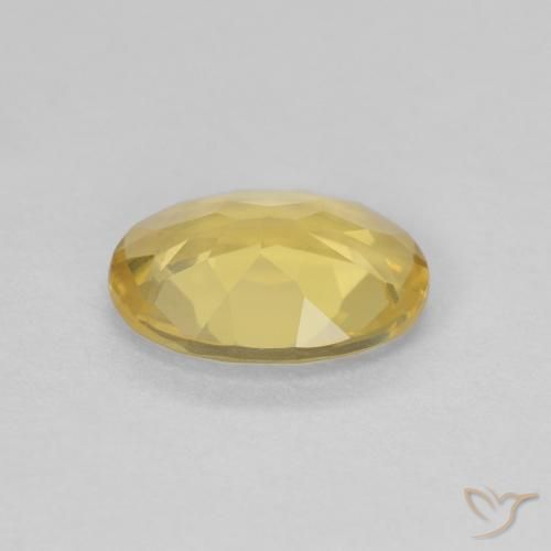 Berillo Giallo dorato chiaro naturale da 0.97 ct, Ovale, VVS