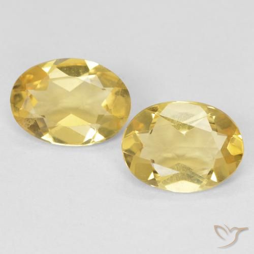 1.68ctw Naturale Giallo Toscana Berillo, Ovale, VVS-VS