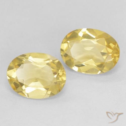 Gemme di Berillo Giallo dorato chiaro naturale da 2.31 ct, Ovale, VVS-VS