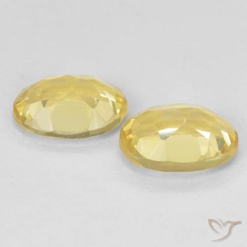 Gemme di Berillo Giallo dorato chiaro naturale da 2.31 ct, Ovale, VVS-VS
