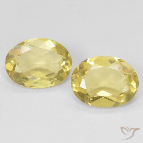 Gemme di Berillo Giallo chiaro naturale da 2.05 ct, Ovale, VVS-VS
