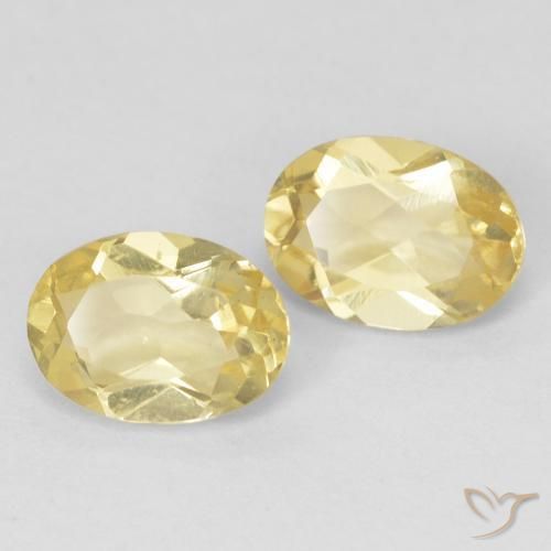 Gemme di Berillo Giallo chiaro naturale da 1.37 ct, Ovale, VS