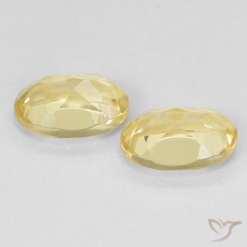 Gemme di Berillo Giallo chiaro naturale da 1.37 ct, Ovale, VS