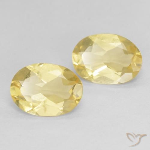 1.84ctw Naturale Giallo chiaro Berillo, Ovale, VVS-VS