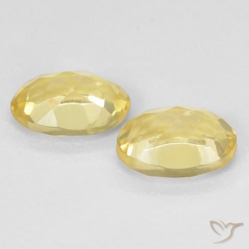 Gemme di Berillo Oro chiaro naturale da 1.43 ct, Ovale, VVS-VS