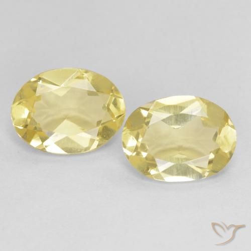 2.13ctw Naturale Oro chiaro Berillo, Ovale, VS