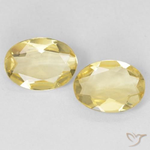 1.50ctw Naturale Oro chiaro Berillo, Ovale, VS