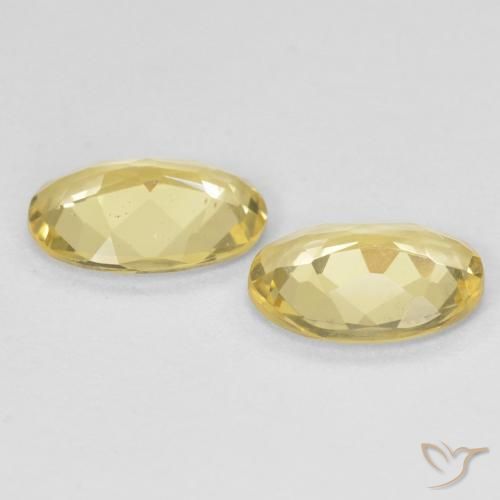 Gemme di Berillo Oro chiaro naturale da 1.50 ct, Ovale, VS