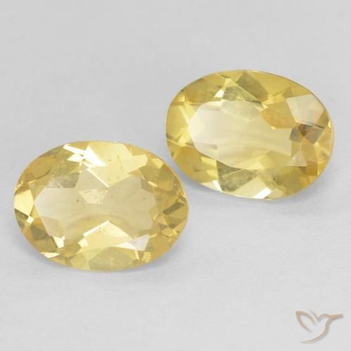 Gemme di Berillo Giallo dorato chiaro naturale da 2.19 ct, Ovale, VS