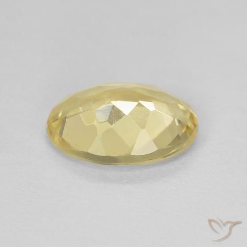 Berillo Giallo chiaro naturale da 1.40 ct, Ovale, VVS