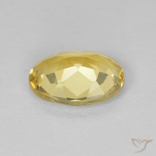 Berillo Giallo chiaro naturale da 1.48 ct, Ovale, VVS