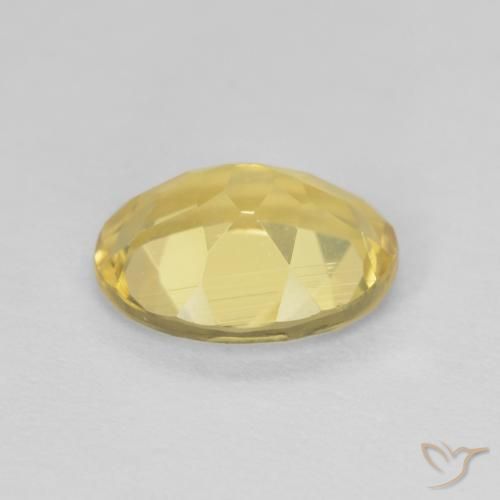 Berillo Giallo chiaro naturale da 1.62 ct, Ovale, VVS
