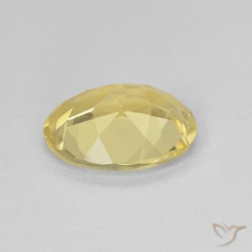 Berillo Oro chiaro naturale da 1.54 ct, Ovale, VVS