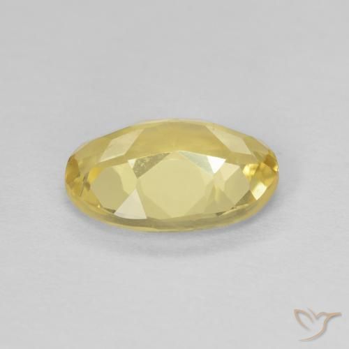 Berillo Giallo chiaro naturale da 1.42 ct, Ovale, VVS