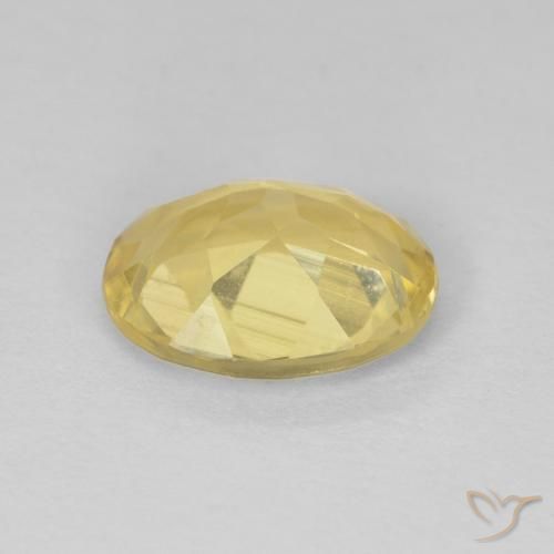 Berillo Giallo dorato chiaro naturale da 1.60 ct, Ovale, VVS