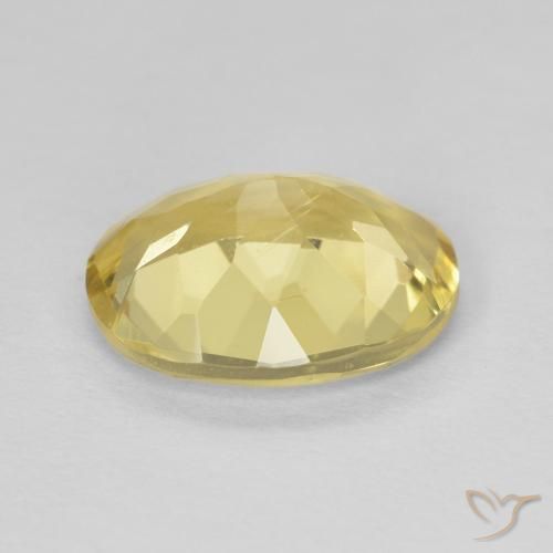 Berillo Giallo terroso chiaro naturale da 2.08 ct, Ovale, VVS