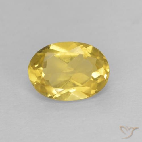 Berillo Giallo miele naturale da 0.83 ct, Ovale, VVS