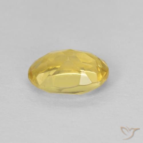 Berillo Giallo miele naturale da 0.83 ct, Ovale, VVS