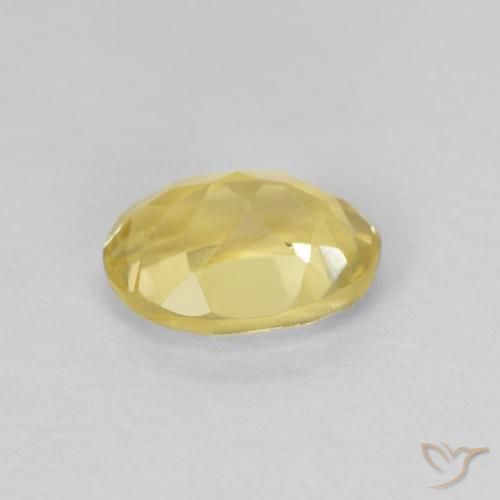 Berillo Giallo Digione molto chiaro naturale da 0.82 ct, Ovale, VVS