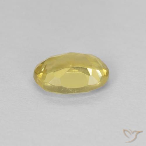 Berillo Giallo medio naturale da 0.62 ct, Ovale, VVS