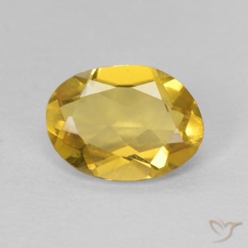 1.01ct Naturale Giallo miele Berillo, Ovale, VVS