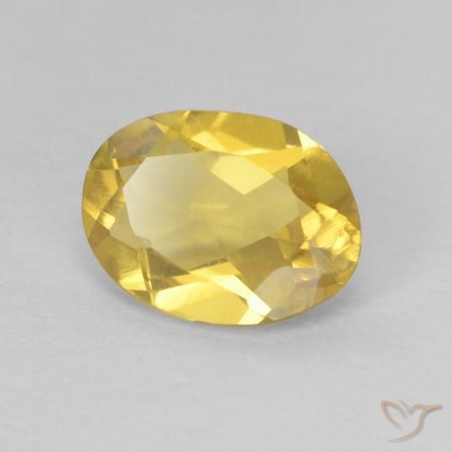 Berillo Giallo miele naturale da 1.01 ct, Ovale, VVS