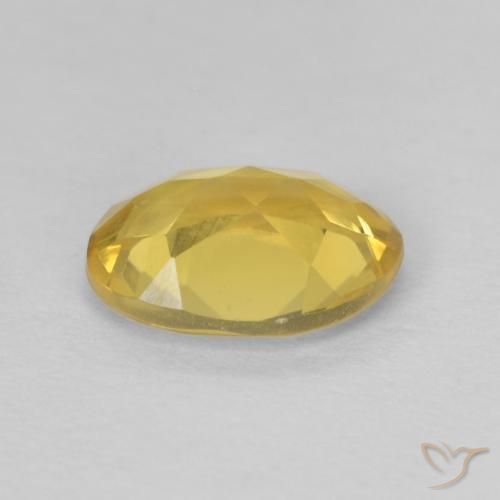 Berillo Giallo miele naturale da 1.01 ct, Ovale, VVS