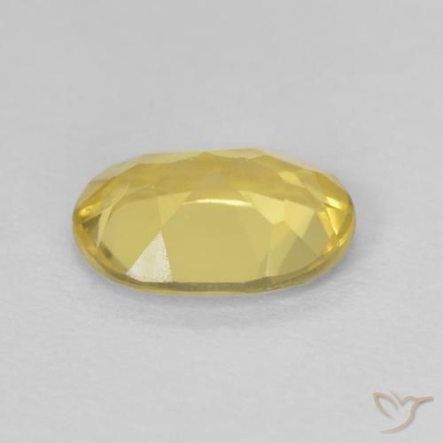 Berillo Giallo chiaro naturale da 0.93 ct, Ovale, VVS