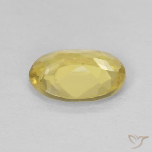 Berillo Giallo pallido naturale da 0.88 ct, Ovale, VVS
