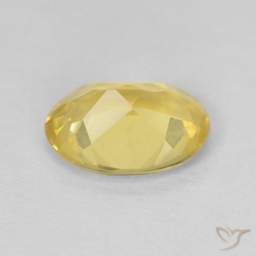Berillo Giallo chiaro naturale da 0.97 ct, Ovale, VVS