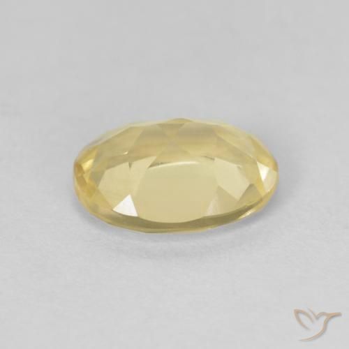Berillo Giallo Digione molto chiaro naturale da 1.10 ct, Ovale, VVS-VS