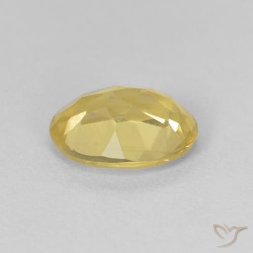 Berillo Medium Light-Yellow naturale da 1.12 ct, Ovale, VVS-VS