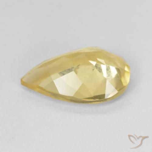 Berillo Giallo miele naturale da 1.39 ct, Forma a pera, VVS-VS