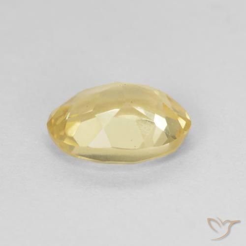 Berillo Giallo dorato chiaro naturale da 1.15 ct, Ovale, VVS-VS