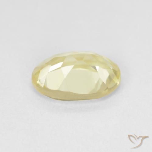Berillo Giallo Digione molto chiaro naturale da 1.17 ct, Ovale, VVS-VS