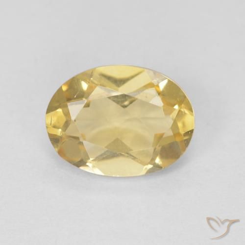 Berillo Oro chiaro naturale da 1.15 ct, Ovale, VVS-VS