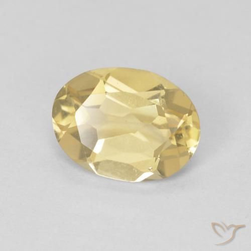 Berillo Oro chiaro naturale da 1.06 ct, Ovale, VVS-VS