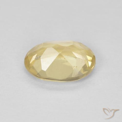 Berillo Oro chiaro naturale da 0.99 ct, Ovale, VVS-VS