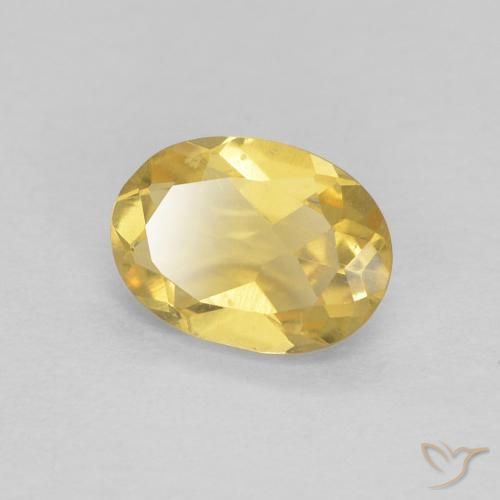 0.73ct Naturale Oro chiaro Berillo, Ovale, VVS-VS