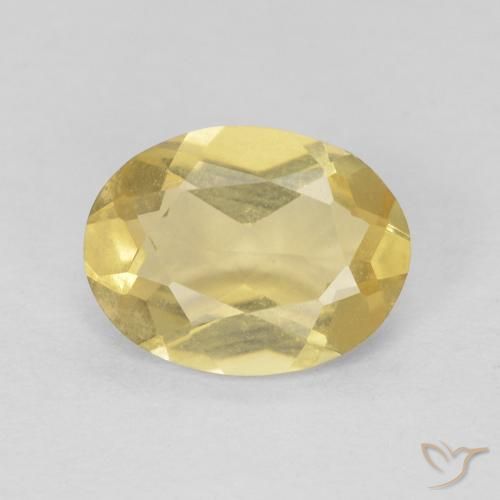 1.05ct Naturale Giallo dorato chiaro Berillo, Ovale, VVS-VS
