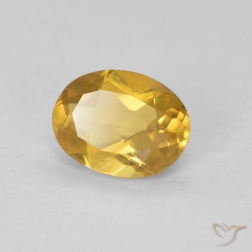 Berillo Dorato naturale da 0.76 ct, Ovale, VVS-VS
