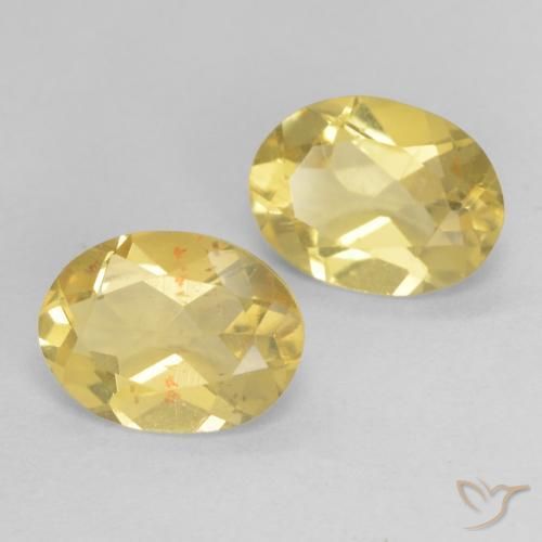 Gemme di Berillo Giallo chiaro naturale da 2.04 ct, Ovale, VVS-VS